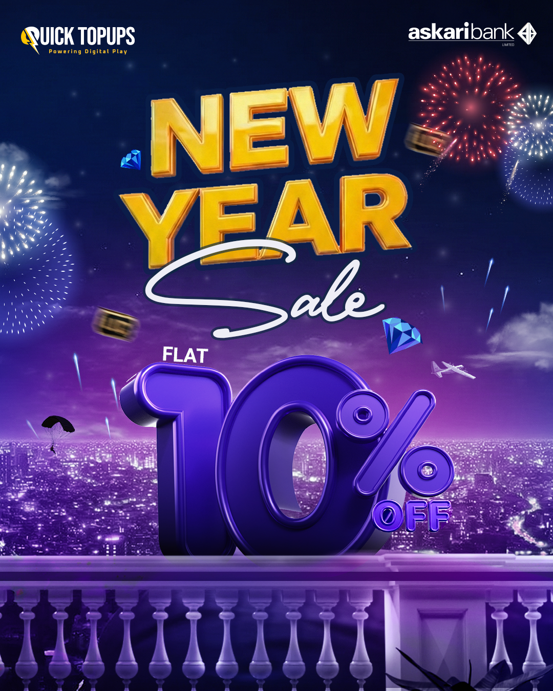 Vote & Win - QuickTopUps Promotional Banner